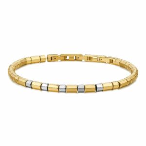 Bracciale RIPTIDE in acciaio 316L, finitura pvd colore oro