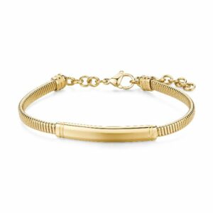 Bracciale RIPTIDE in acciaio 316L, finitura pvd colore oro
