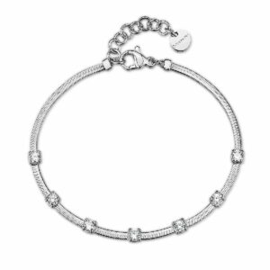 Bracciale DREAMING in acciaio 316L, con cubic zirconia