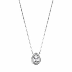 Collana ANNA argento 925/1000, con pendente e cubic zirconia bianchi