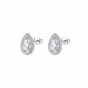 Orecchini al lobo ANNA argento 925/1000, e cubic zirconia bianchi