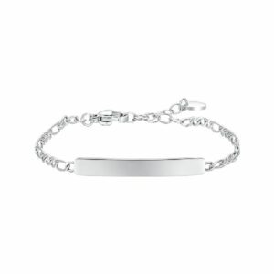 BRACCIALE BAMBINO IN ACCIAIO CON PIASTRA