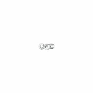 MONO ORECCHINO DONNA IN ACCIAIO CON INFINITO CON PUNTI LUCE ZIRCONE BIANCO