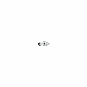 MONO ORECCHINO UOMO IN ACCIAIO CON ZIRCONE NERO