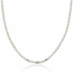 Collana perle boule e fantasia