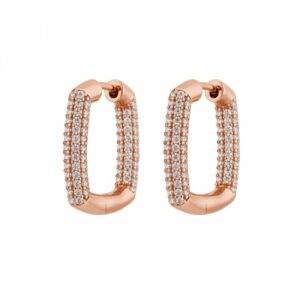 Orecchini quadrati oro rosa