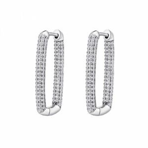 Orecchini rettangolari argento