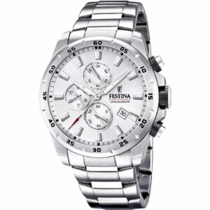 OROLOGIO FESTINA TIMELESS CHRONOGRAPH F20463/1 ARGENTO CINTURINO IN ACCIAIO, UOMO