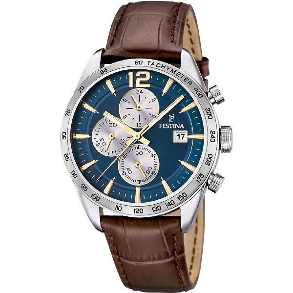 OROLOGIO FESTINA F16760/7 BLU CON CINTURINO IN PELLE