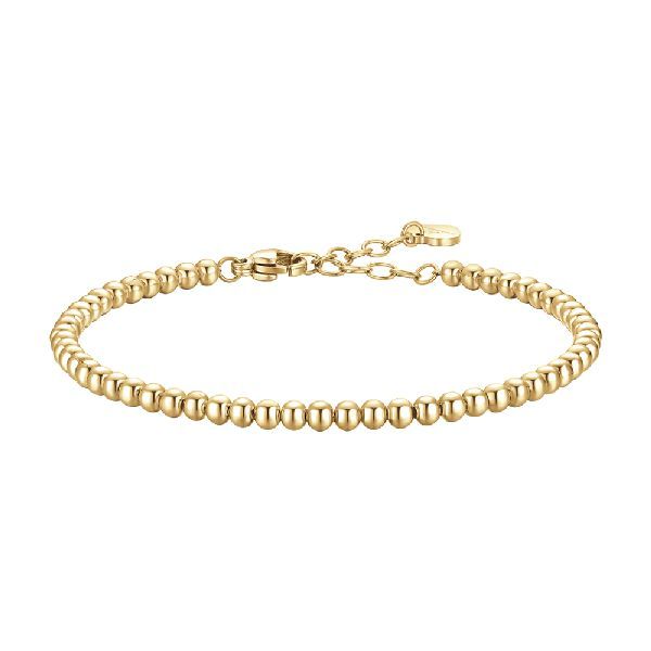 Bracciale in acciaio IP gold con sfere