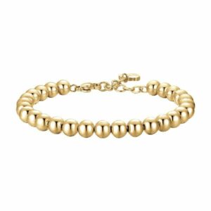 Bracciale in acciaio IP gold con sfere