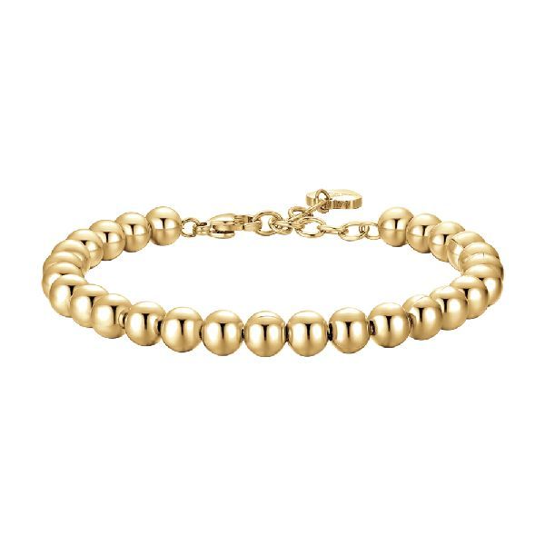 Bracciale in acciaio IP gold con sfere