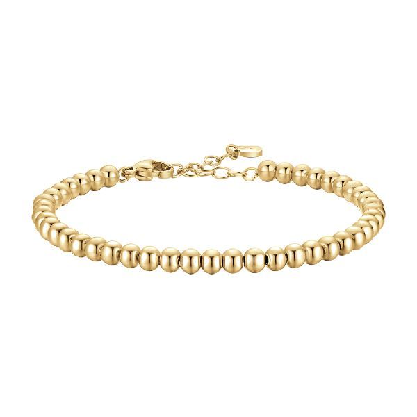 Bracciale in acciaio IP gold con sfere