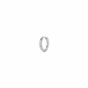 MONO ORECCHINO DONNA IN ACCIAIO CON FINITURA DIAMANTATA