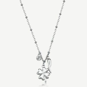 Collana CHAKRA in acciaio 316L, con pendenti  quad