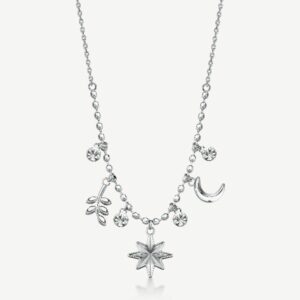 Collana CHAKRA in acciaio 316L, con pendenti ramo