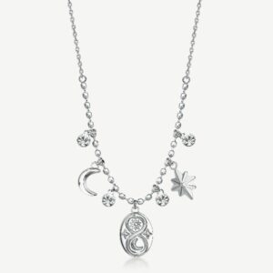 Collana CHAKRA in acciaio 316L, con pendenti infin