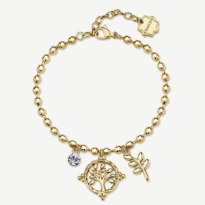 Bracciale CHAKRA in acciaio 316L, finitura pvd col