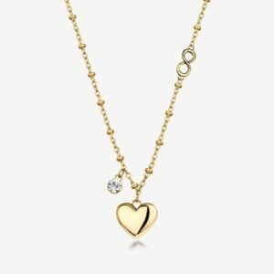 Collana CHAKRA in acciaio 316L, finitura pvd oro,