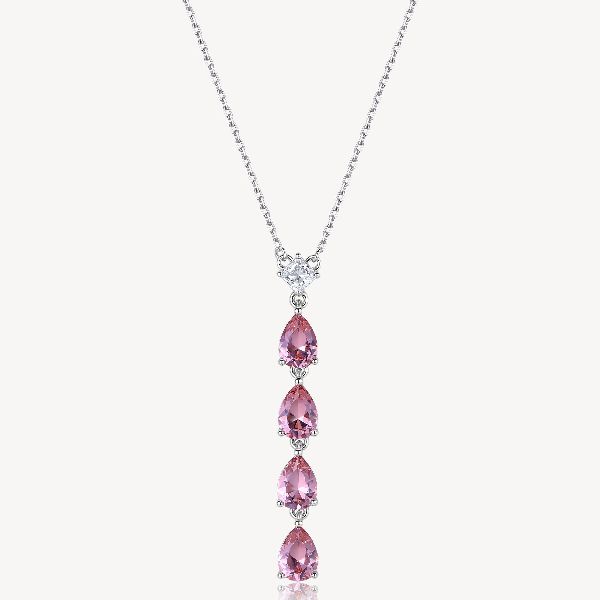 Collana FANCY in argento 925/1000 rodiato e cubic