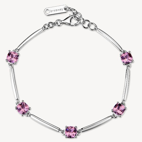 Bracciale FANCY in argento 925/1000 rodiato e cubi
