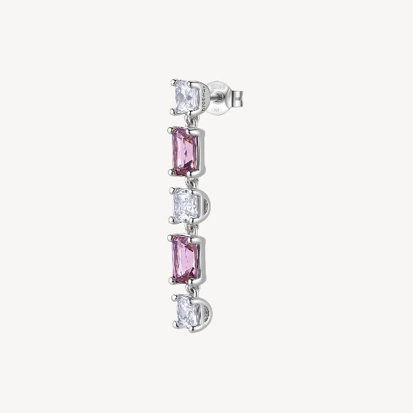 Orecchino pendente FANCY in argento 925/1000 rodia