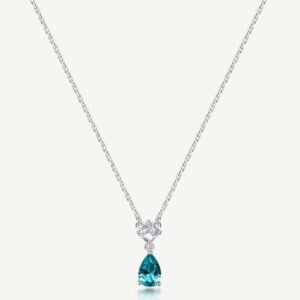 Collana FANCY in argento 925/1000 rodiato e cubic