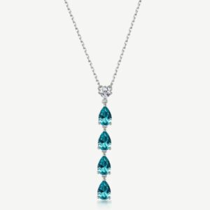 Collana FANCY in argento 925/1000 rodiato e cubic