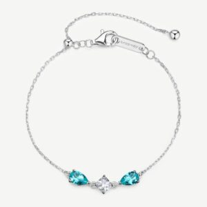 Bracciale FANCY in argento 925/1000 rodiato e cubi