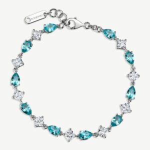Bracciale FANCY in argento 925/1000 rodiato e cubi