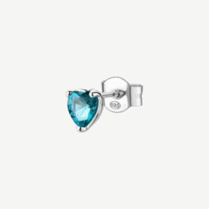 Orecchino lobo FANCY in argento 925/1000 rodiato e
