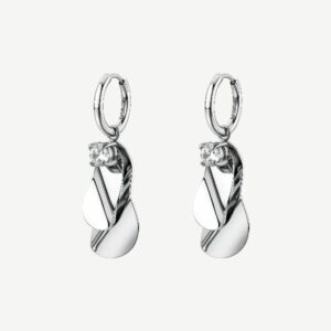 Orecchini a cerchietto BLOOM in acciaio 316L, e cr