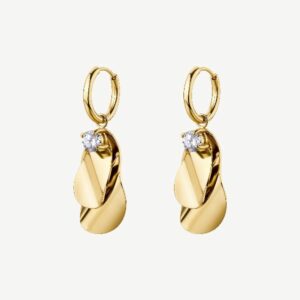 Orecchini a cerchietto BLOOM in acciaio 316L, fini