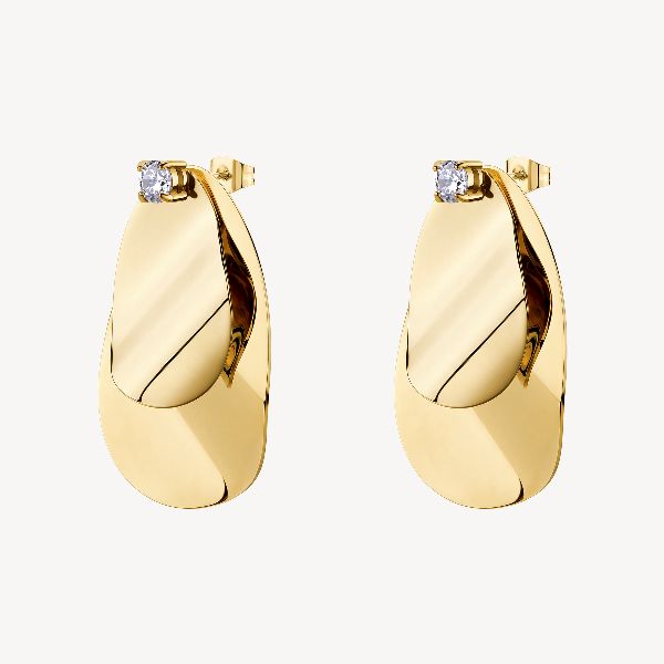 Orecchini pendenti BLOOM in acciaio 316L, finitura