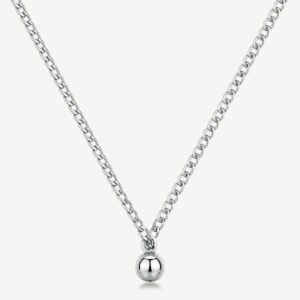 Collana ORIGIN in acciaio 316L, con pendente a sfe