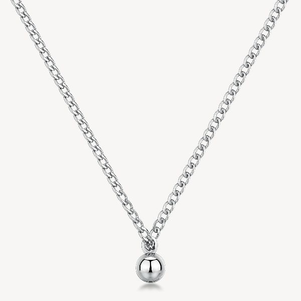 Collana ORIGIN in acciaio 316L, con pendente a sfe