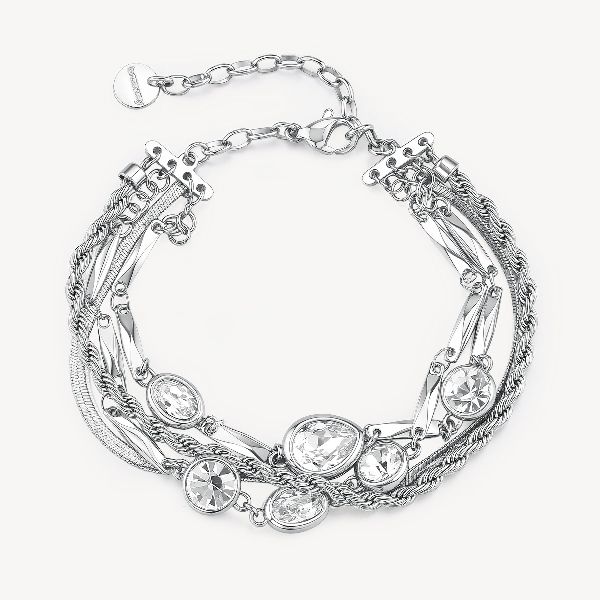 Bracciale multifilo SYMPHONIA in acciaio 316L e cr