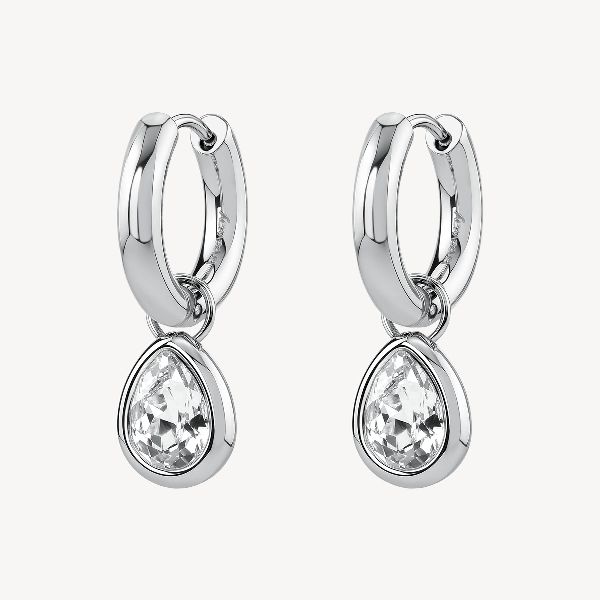 Orecchini a cerchietto SYMPHONIA in acciaio 316L e