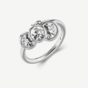 Anello 14 SYMPHONIA in acciaio 316L e cristalli to