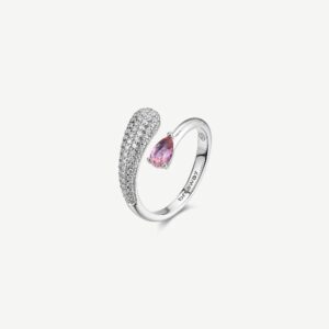 Anello 14 FANCY in argento 925/1000 rodiato e cubi