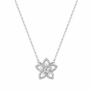 Collana girocollo Gaia in argento 925 con cristalli