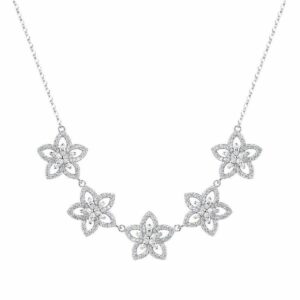 Collana Gaia in argento 925 con cristalli