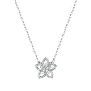 Collana girocollo Gaia in argento 925 con cristalli