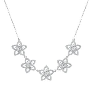 Collana Gaia in argento 925 con cristalli