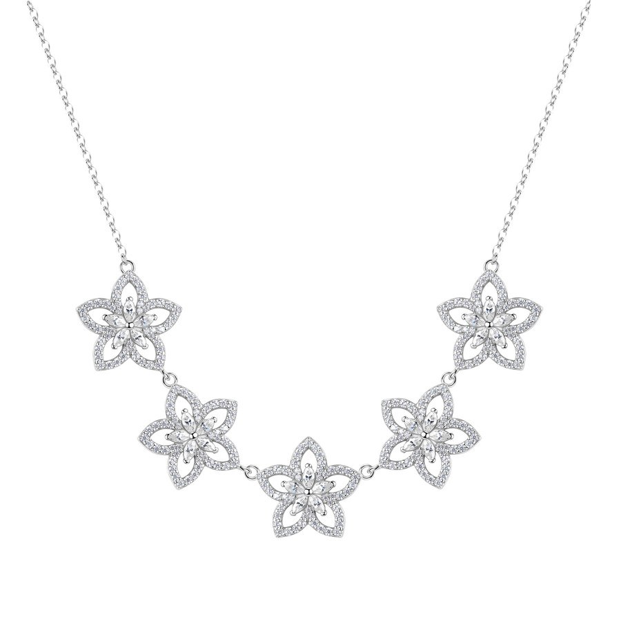 Collana Gaia in argento 925 con cristalli