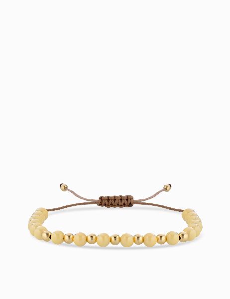 bracciale laccio con ceramica gialla in oro giallo