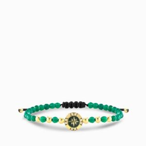 bracciale con rosa dei venti e diamanti