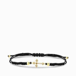 bracciale con croce in diamanti e brown