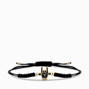 bracciale laccio con lucky smaltato e diamanti
