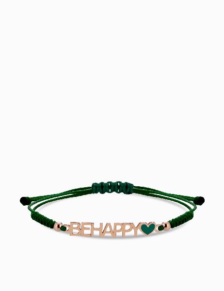 bracciale personalizzabile con cordino e smalto 2